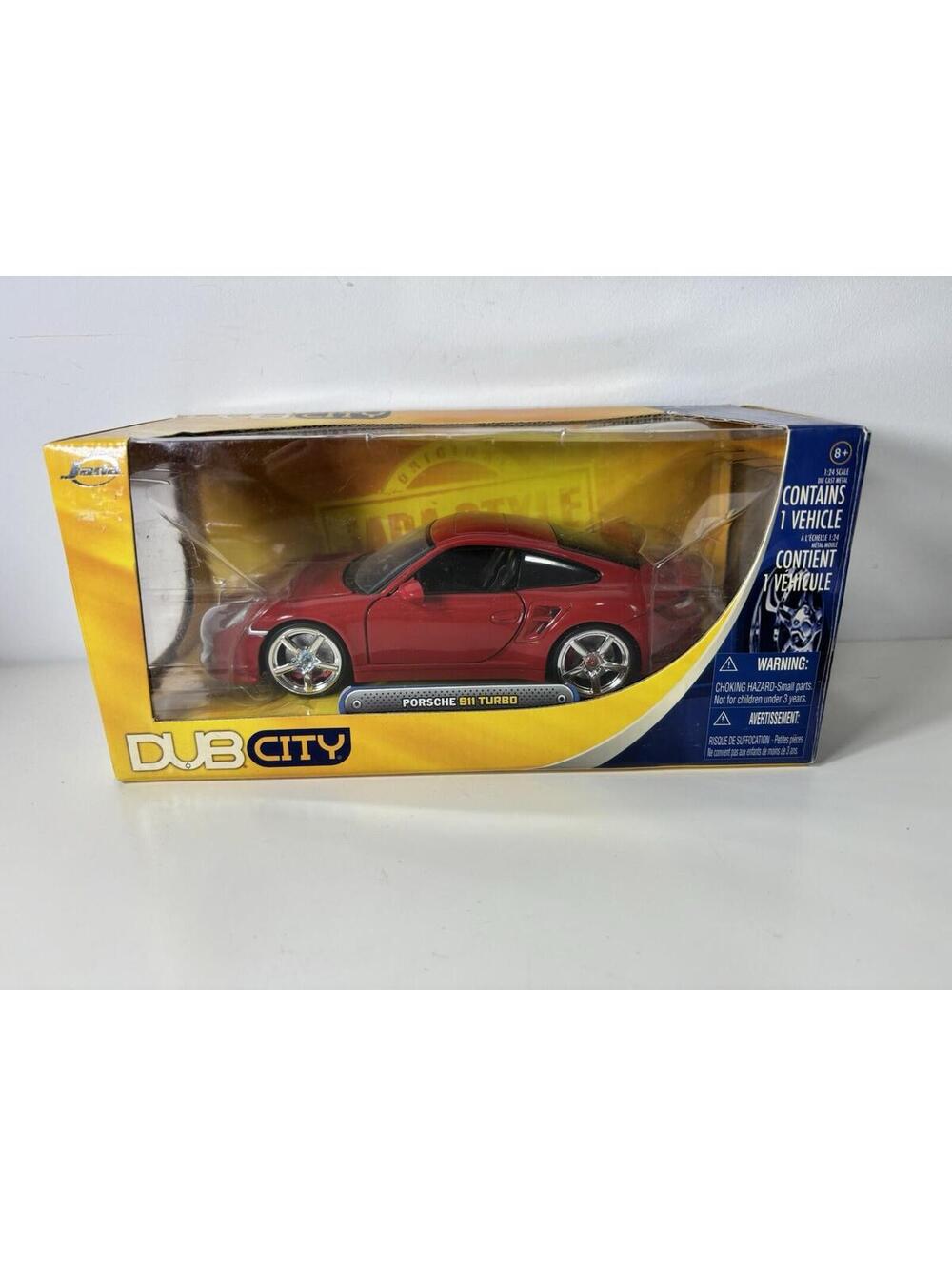 Jada Toys 1:24 Porsche 911 Turbo Red Dubcity